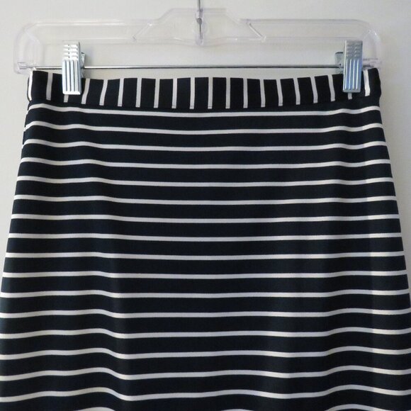 HEIDI MERRICK Kubo Navy White Striped Pencil Skirt Coastal Preppy - Size S - Picture 4 of 14